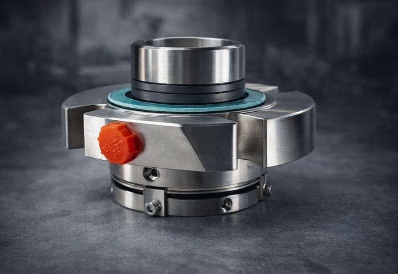 Single Cartridge Mechanical Seal for Pumps Industrial Sealing Solutions South Africa Single cartridge mechanical seal assembly with integrated gland plate, designed for reliable sealing in centrifugal pump applications to reduce leakage and downtime.