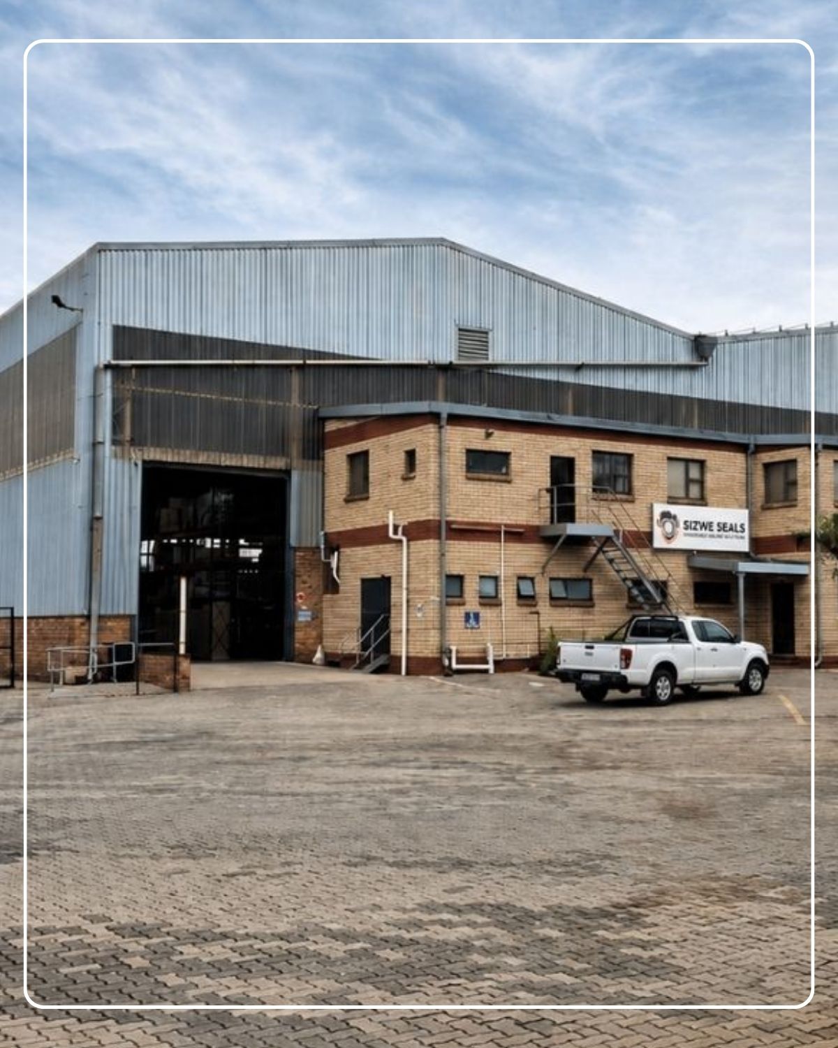 Sizwe Seals Springs Engineering Facility Gauteng Exterior of Sizwe Seals’ Springs facility, where mechanical seals are manufactured, supplied and reconditioned for South African industrial sectors.